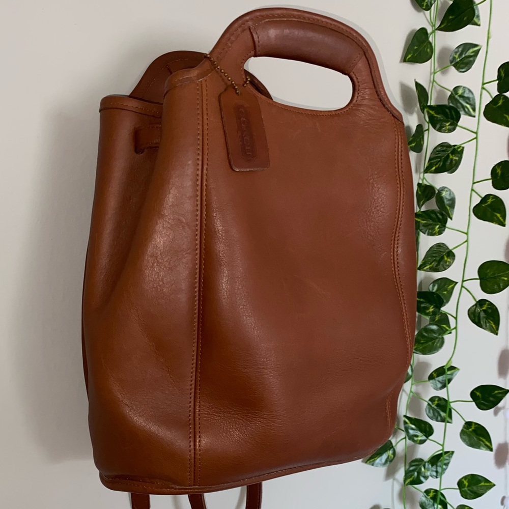 Vintage Coach Leather Backpack